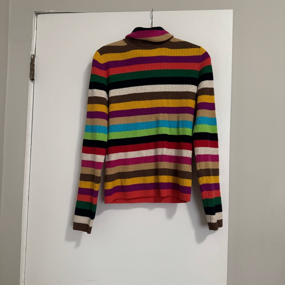 GAP Brown and Yellow Striped Sweater